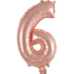 Folieballon mini cijfers - verschillende varianten