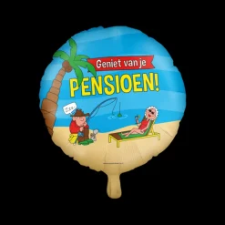 Folieballon Pensioen cartoon