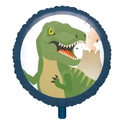 Folieballon Rond Happy Dinosaur