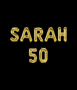Folieballon slinger Sarah 50 jaar