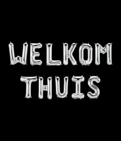 Folieballon slinger Welkom Thuis