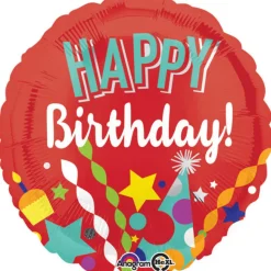 Folieballon Standard Festive HBD