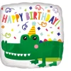 Folieballon Standard Gator Happy Birthday