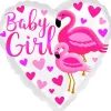 Folieballon Standard HX Flamingo Baby Girl