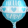 Folieballon Standard Shape Baby Boy Rattle