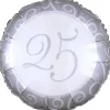 Folieballon Standard Zilveren Huwelijk 25 Jaar
