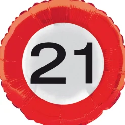 Folieballon verkeersbord leeftijden