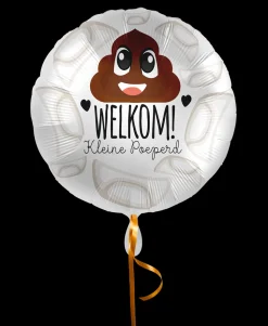Folieballon Welkom! Kleine Poeperd