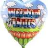 Folieballon Welkom Thuis Hartvorm 74cm P38