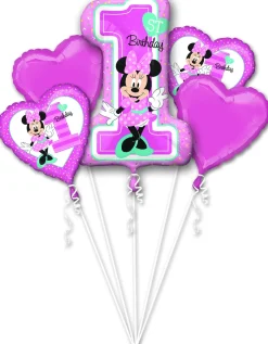 Folieballon Bouquet Minnie 1st Birthday