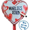 Folieballon Hart Beschrijfbaar 45cm