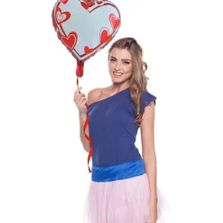 Folieballon Hart Beschrijfbaar 45cm