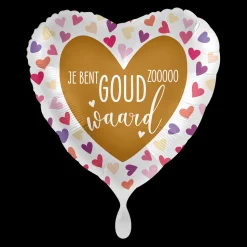Folieballon Je bent Goud waard