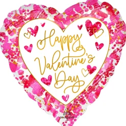 Folieballon Jumbo Heartful Valentine's Day