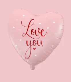 Folieballon - Love you pink 46cm