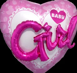 Folieballon Multi Baby Girl