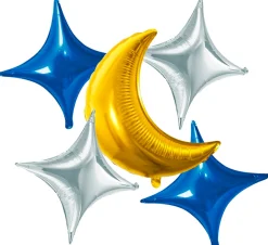 Folieballonnen Eid Mubarak 5st