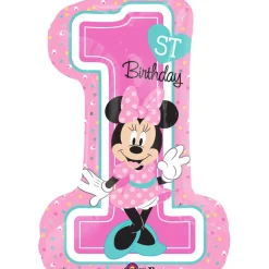 Folieballon SuperShape Minnie 1st Birthday