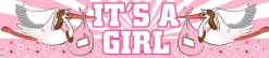 Foliebanner baby boy - girl