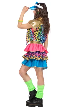Foute party Neon Panter Damessetje