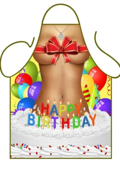Fun schort Happy Birthday Girl