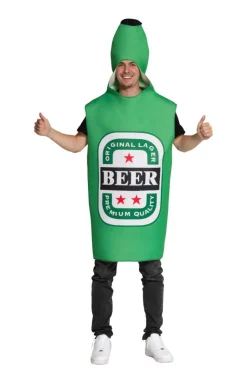 Funkostuum Fles Bier Groen