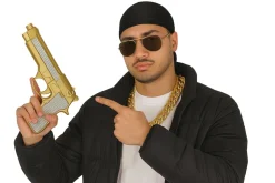 Gangster gouden pistool 25cm