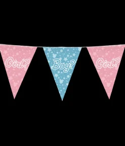 Gender reveal team vlaggenlijn 10m