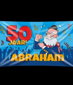 Gevel vlag - Abraham cartoon