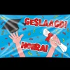 Gevel vlag - Geslaagd cartoon
