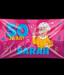 Gevel vlag - sarah cartoon