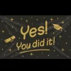 Gevel vlag - You did it!
