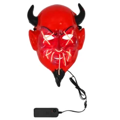 Gezichtsmasker Duivel met LED