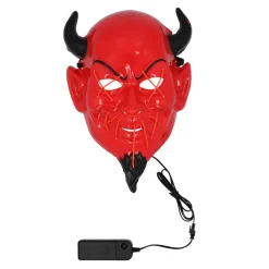 Gezichtsmasker Duivel met LED