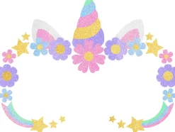 Gezichtsticker glitter Unicorn