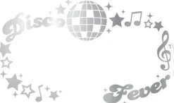 Gezichtstickers Disco Fever glitters