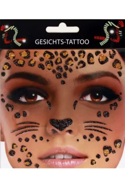 Gezicht stickers Luipaard