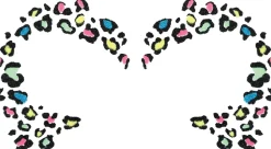 Gezichtstickers Neon Panter