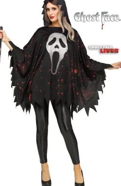 Ghost Face Halloween Poncho