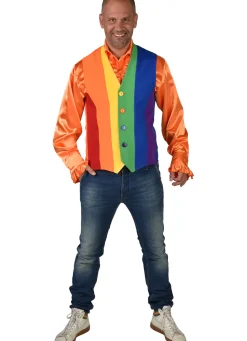 Gilet voor Heren Regenboog Kleuren