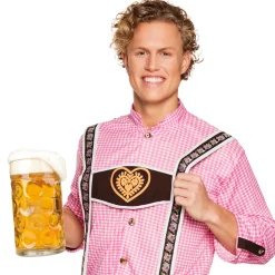 Glazen bierpul XXL - 1L