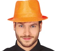 Gleufhoedje neon pailletten