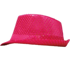 Gleufhoedje neon pailletten