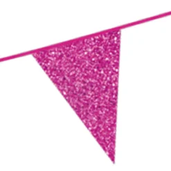 Glitter vlaggenlijn papier 6m