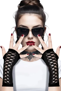 Gothic handschoenen vingerloos