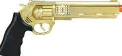 Gouden Cowboy revolver 27cm