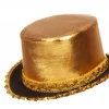 Gouden hoed met paillettenband