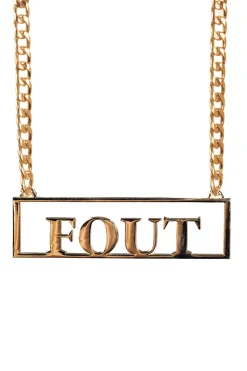 Gouden ketting Fout