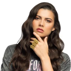 Gouden ring tripple dollar