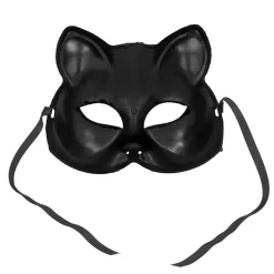 Halfmasker Zwarte kat